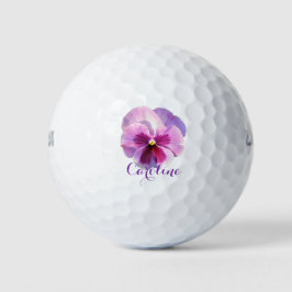 Aangepaste Paarse naam Pansy Golfballen