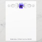 Aangepaste Paarse papierbladen (Voorkant)