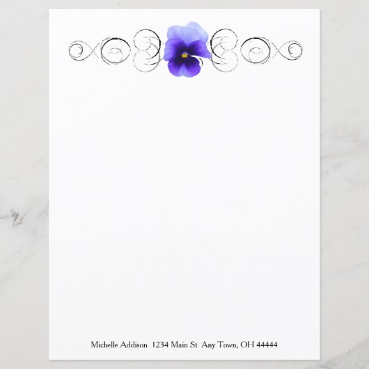 Aangepaste Paarse papierbladen (Voorkant)