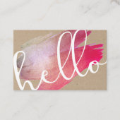 Aangepaste Paarse penseellogo Visitekaartje (Voorkant)