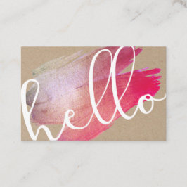 Aangepaste Paarse penseellogo Visitekaartje