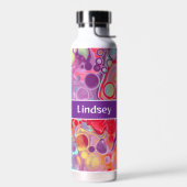 Aangepaste Paarse rode pour die vochtige kunst sch Waterfles (Links)