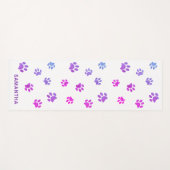 Aangepaste Paarse roze blauwe verf afdrukken Yogamat (Voorkant (horizontaal))