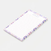Aangepaste Paarse Roze Dot Grid Student Gift Plann Post-it® Notes (Schuin)