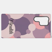 Aangepaste paarse-roze molecule Samsung Phone Case Samsung Galaxy Hoesje (Achterkant horizontaal)