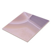 Aangepaste Paarse roze roze kristalpatronen Tegeltje (Zijkant)