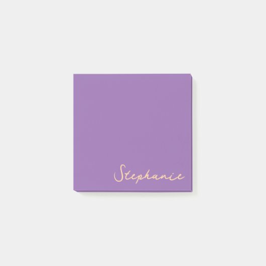 Aangepaste Paarse scriptnotities Post-it® Notes (Voorkant)