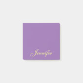 Aangepaste Paarse scriptnotities Post-it® Notes (Voorkant)