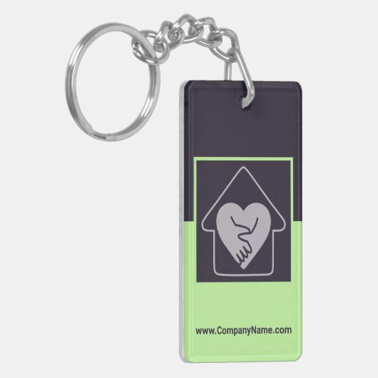 Aangepaste Paarse speciale actie voor speciale act Sleutelhanger (Voorkant Links)