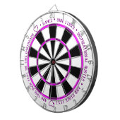 Aangepaste Paarse standaard software Dartbord (Voorkant Rechts)