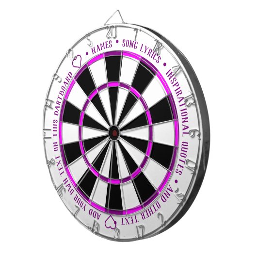 Aangepaste Paarse standaard software Dartbord (Voorkant Rechts)