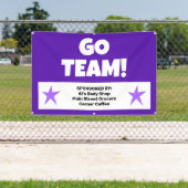 Aangepaste Paarse Teambanner Spandoek (Insitu)