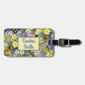 Aangepaste Paarse tuinbouwers Bagagelabel (Voorkant horizontaal)