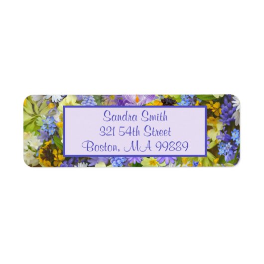 Aangepaste Paarse tuinbouwers Etiket (Voorkant)