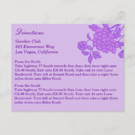 Aangepaste Paarse ventilatorrichtkaarten Informatiekaartje