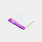 Aangepaste Paarse Violet Lavender Waterverf Post-it® Notes (Schuin)