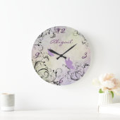 Aangepaste Paarse vlinder en wijnstokken Grote Klok (Huis)