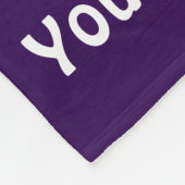 Aangepaste Paarse voetgangersband Fleece Deken (Hoek)