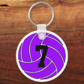 Aangepaste Paarse Volleyball-Sleutelhanger (Key Ri Sleutelhanger (Voorkant)