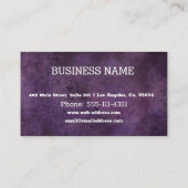 Aangepaste Paarse Waterverf Visitekaartje (Achterkant)