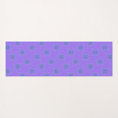 Aangepaste Paarse winterpatroon Yogamat (Achterkant (horizontaal))