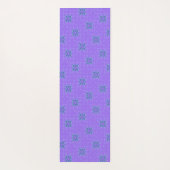 Aangepaste Paarse winterpatroon Yogamat (Achterkant)