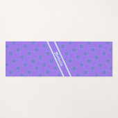 Aangepaste Paarse winterpatroon Yogamat (Voorkant (horizontaal))