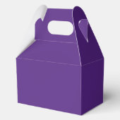 Aangepaste paarse zakelijke verjaardagsfeest cadea bedankdoosjes (Achterkant)