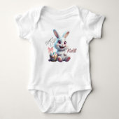 Aangepaste paasbunny Baby Bodysuit (Voorkant)
