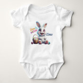 Aangepaste paasbunny Baby Bodysuit (Voorkant)