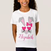 Aangepaste paasbunny Girls T-Shirt (Voorkant)