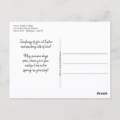 Aangepaste paascent met gekleurde eieren briefkaart (Achterkant)