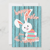 Aangepaste paascent met gekleurde eieren feestdagenkaart (Voorkant)