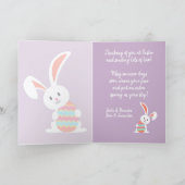 Aangepaste paascent met gekleurde eieren kaart (Binnen)