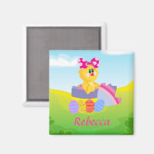 Aangepaste paaschic magneet (Voorkant / Achterkant)