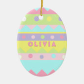 Aangepaste paaseieren keramisch ornament (Voorkant)