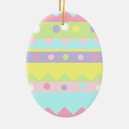 Aangepaste paaseieren keramisch ornament (Achterkant)