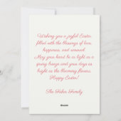 Aangepaste paaseieren met Kaart en paaseieren (Achterkant)