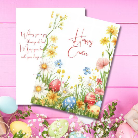 Aangepaste paaseieren met Kaart en paaseieren