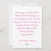 Aangepaste paaseieren met Kaart en paaseieren (Achterkant)