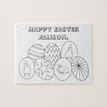 Aangepaste paaseieren voor kleurenpuzzels