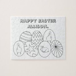 Aangepaste paaseieren voor kleurenpuzzels legpuzzel