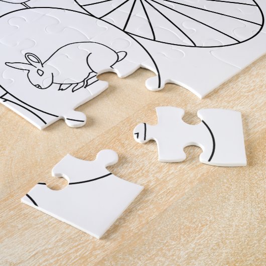 Aangepaste paaseieren voor kleurenpuzzels legpuzzel (Zijkant)