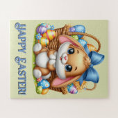 Aangepaste paashaas oversized stukken legpuzzel (Horizontaal)