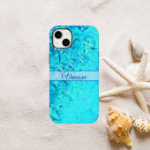 Aangepaste Pacifische blauwe naam Case-Mate iPhone Case