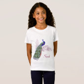 Aangepaste pacock t-shirt (Voorkant volledig)