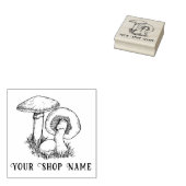 Aangepaste paddenstoel Kleine Bedrijfs Rubberstemp Rubberstempel (Gestempeld)
