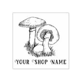 Aangepaste paddenstoel Kleine Bedrijfs Rubberstemp Rubberstempel (Afrduk)