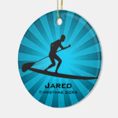 Aangepaste Paddleboarding Ornament (Links)