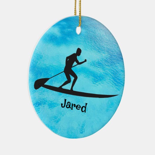 Aangepaste Paddleboarding Ornament (Rechts)